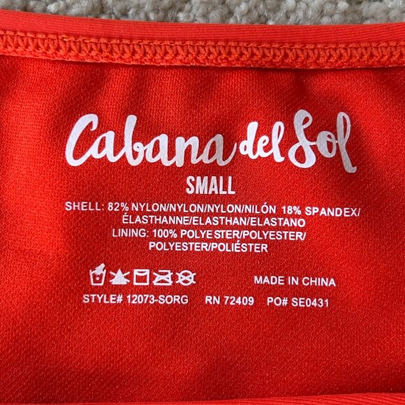 Cabana del Sol Orange Bikini Bottom - Picture 3 of 4